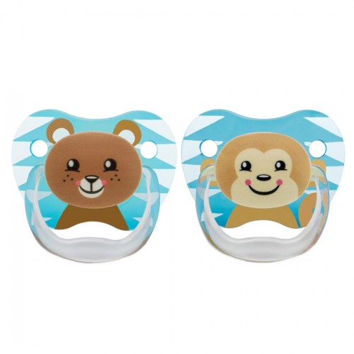 Dr. Brown's Printed Shield Pacifier Stage 2 (6-12M) - Boy Animal